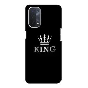 Чехол (Корона на чёрном фоне) для Оппо А54 (5G) (KING)