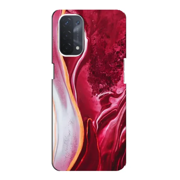Чехол с рисунком «Красный мрамор» для OPPO A54 (5G) Чехол с рисунком «Красный мрамор» для OPPO A54 (5G)