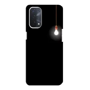 Чехол с картинками на черном фоне для Oppo a54 (5G) (Лампочка)
