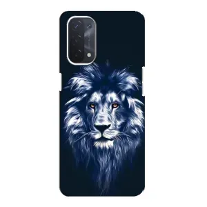 Чохол з картинкою на Oppo a54 (5G) (Лев – синій)