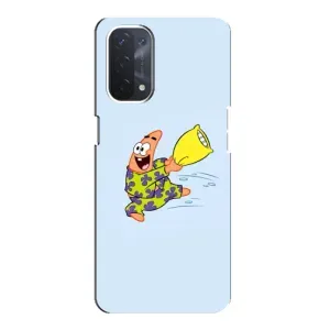 Чехлы с Патриком на Oppo a54 (5G) (Патрик с подушкой)
