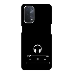 Чехол с картинками на черном фоне для Oppo a54 (5G) (Плеер)