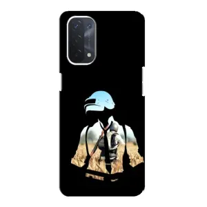 Силиконовый чехол с картинкой "Герой Pubg" на Oppo a54 (5G) (Пубг мен)