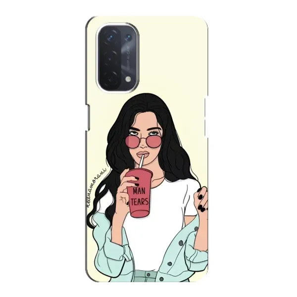 Чехол с рисунком «С напитком» для OPPO A54 (5G) Чехол с рисунком «С напитком» для OPPO A54 (5G)