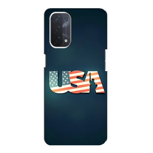 Чехол с рисунком «USA» для OPPO A54 (5G)