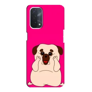Чохол (ТПУ) Милі песики для Oppo a54 (5G) (Веселий Мопсік)