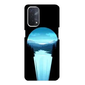 Летний Чехол на Oppo a54 (5G) (Синий Водопад)