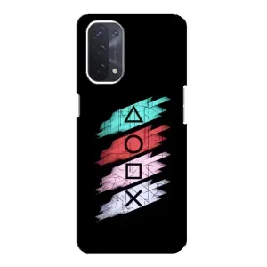 Чехол с рисунком «Значки Sony» для OPPO A54 (5G)