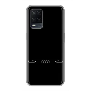 Силиконовый бампер с картинкой машины на OPPO A54 (Силует Audi)