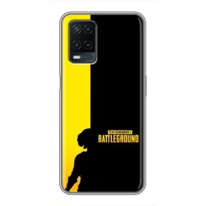 Чехол (TPU) с картинкой "Лого Пабг" на Оппо А54 (Battlegrounds)