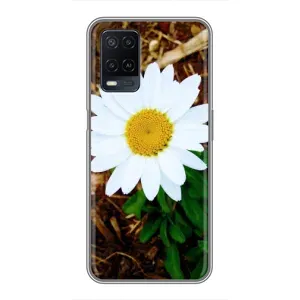 Чехол с ромашками на OPPO A54 (Белая ромашка)