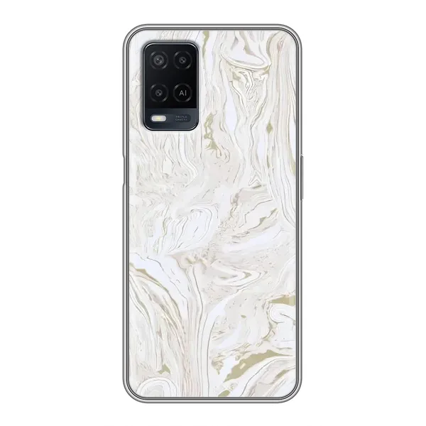 Чехол с рисунком «белый мрамор» для OPPO A54 Чехол с рисунком «белый мрамор» для OPPO A54