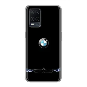 Силиконовый бампер с картинкой машины на OPPO A54 (Черный BMW)
