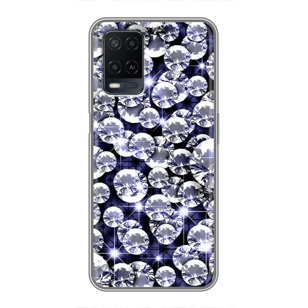 Чехол с рисунком «Бриллианты» для OPPO A54