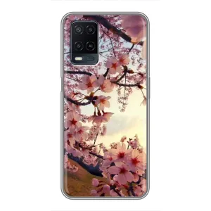 Чехол с принтом САКУРЫ на OPPO A54 (Цветущая сакура)