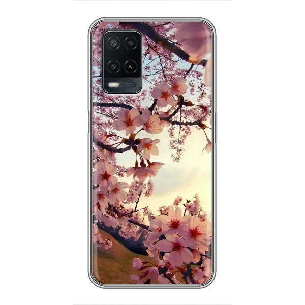 Чехол с рисунком «Цветущая сакура» для OPPO A54 Чехол с рисунком «Цветущая сакура» для OPPO A54