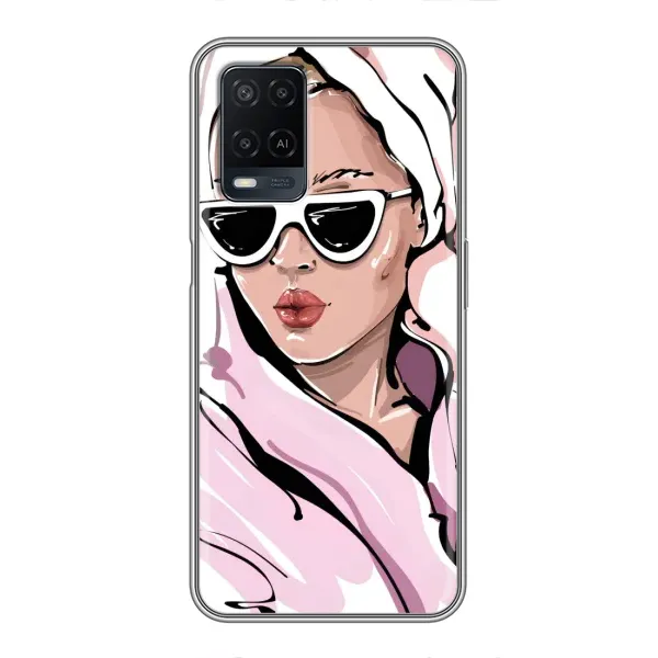 Чехол с рисунком «Девушка в халате» для OPPO A54 Чехол с рисунком «Девушка в халате» для OPPO A54