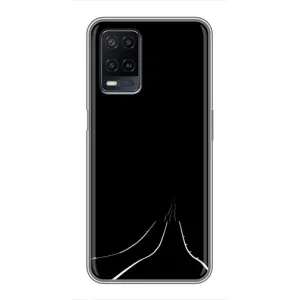 Чехол с картинками на черном фоне для OPPO A54 (Дорога)