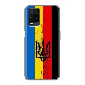 Чехлы УПА (Красно-Чёрный) на OPPO A54 (Флаг УПА)