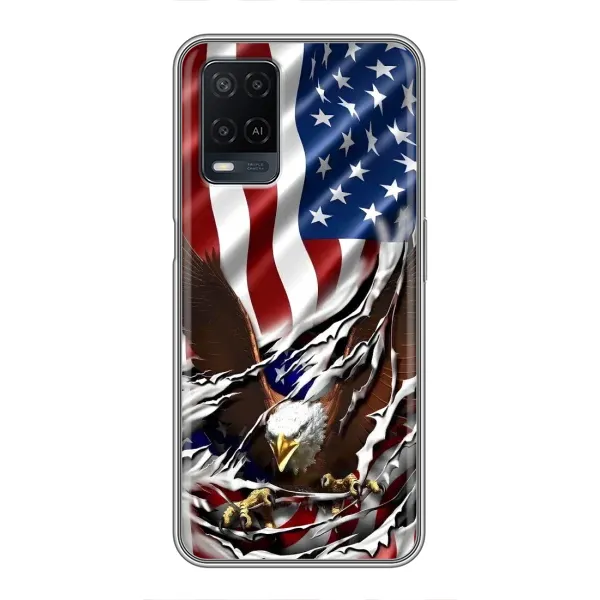 Чехол с рисунком «Флаг USA» для OPPO A54