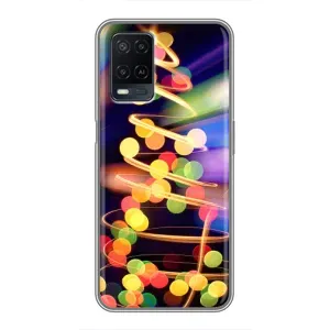 Чохол новорічна ялинка на OPPO A54 (Гірлянди)