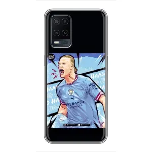 Чехлы с принтом для OPPO A54 Футболист (гол Эрлинг Холланд)