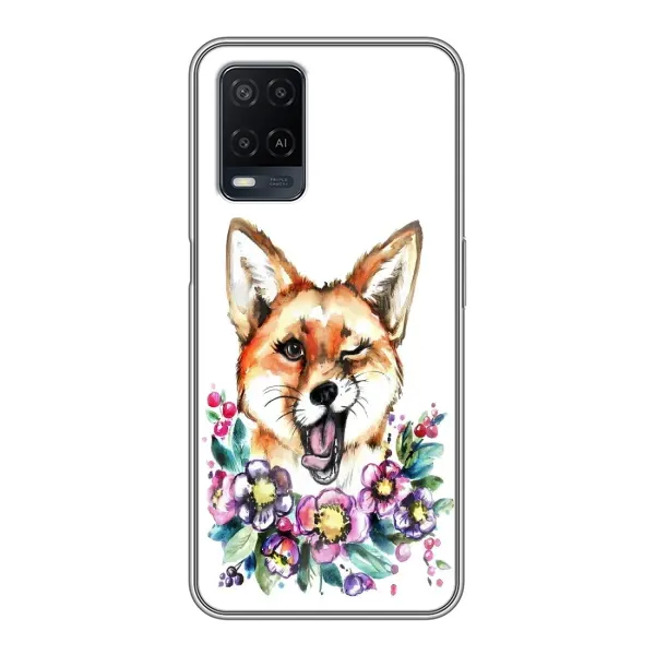 Чехол с рисунком «Хитрая лиса» для OPPO A54 Чехол с рисунком «Хитрая лиса» для OPPO A54