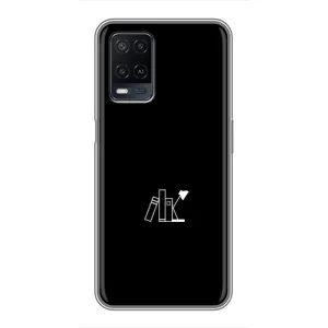 Чехол с картинками на черном фоне для OPPO A54 (Книжки)