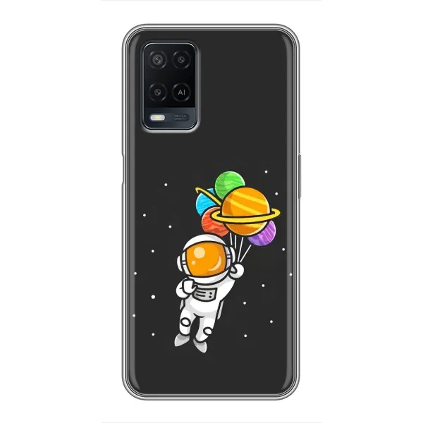 Чехол с рисунком «Космонавт с шариками» для OPPO A54 Чехол с рисунком «Космонавт с шариками» для OPPO A54