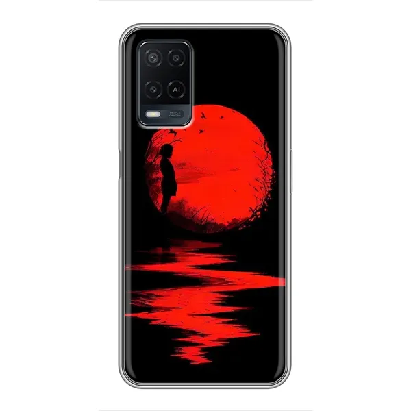 Чехол с рисунком «Красный Закат» для OPPO A54 Чехол с рисунком «Красный Закат» для OPPO A54