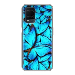 Силиконовый бампер с картинкой животных для OPPO A54 (Крылья бабочек)