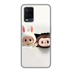 Чехол с принтом Лабубу для OPPO A54 (Фигурки Labubu)