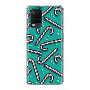 Силіконовий бампер на різдво для OPPO A54 (Льодяники)