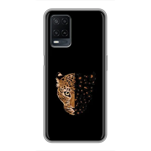 Чехол с рисунком «Леопард на черном» для OPPO A54 Чехол с рисунком «Леопард на черном» для OPPO A54