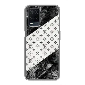 Чехол Стиль Louis Vuitton на OPPO A54 (LV на белом)
