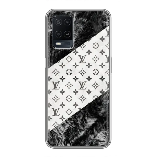 Чехол с рисунком «LV на белом» для OPPO A54