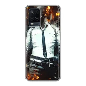 Силиконовый чехол с картинкой "Герой Pubg" на OPPO A54 (Man Пубг)