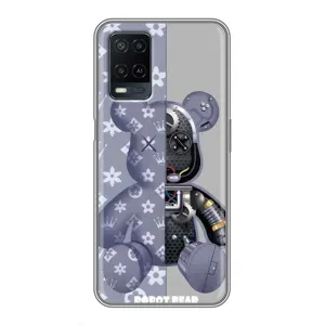 Силиконовый чехол для OPPO A54 (Медведь Louis Vuitton)