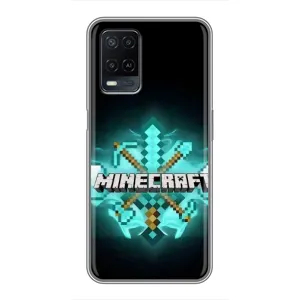 Чехол майнкрафт для OPPO A54 (MineCraft 2)