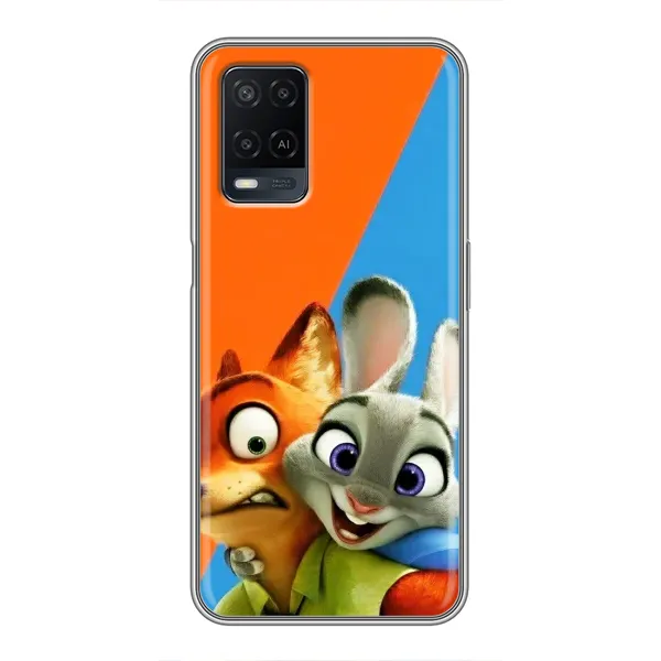 Чехол с рисунком «Ник и Хопс» для OPPO A54