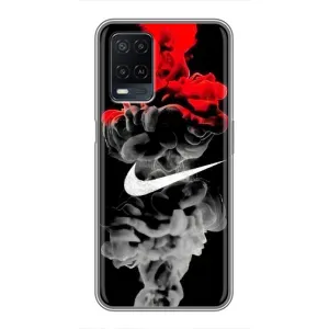 Силиконовый Чехол на OPPO A54 с картинкой Nike (Nike дым)