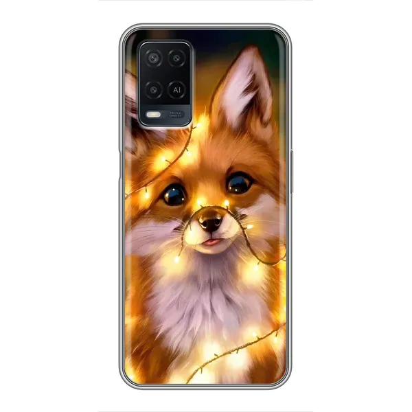Чехол с рисунком «Новогодний лисенок» для OPPO A54 Чехол с рисунком «Новогодний лисенок» для OPPO A54