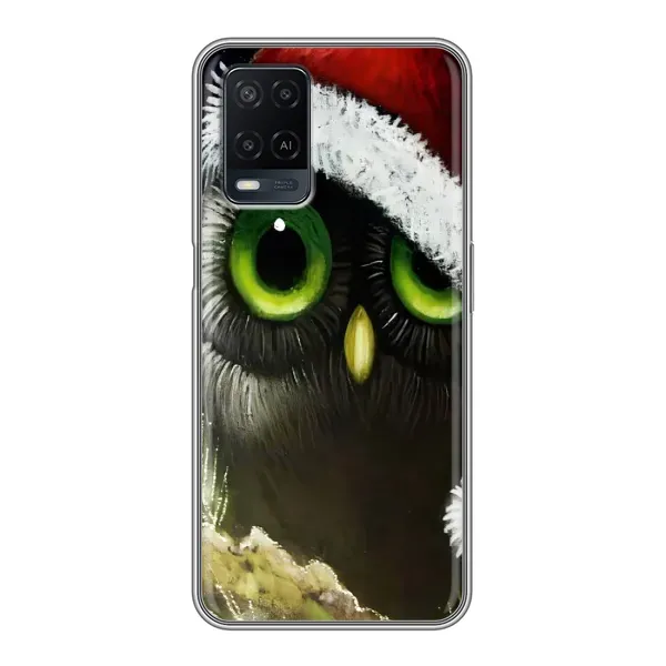 Чехол с рисунком «Новогодняя Сова» для OPPO A54 Чехол с рисунком «Новогодняя Сова» для OPPO A54