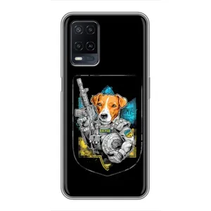 Чехол с принтом для OPPO A54 (Патрон Воин)