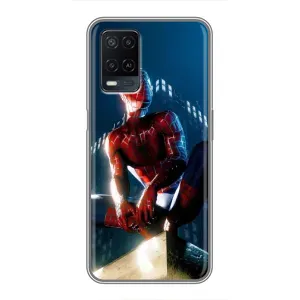 Чехол Супергерой Человека Паука на OPPO A54 (Паук на доме)