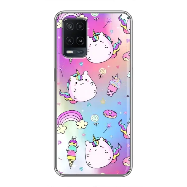Чехол с рисунком «Радуга и Единорог» для OPPO A54 Чехол с рисунком «Радуга и Единорог» для OPPO A54