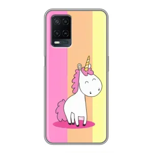 Чехол Unicorn на OPPO A54 (Радужный Единорог)