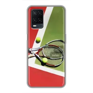 Чохли з прінтом Спортивна тематика для OPPO A54 (Ракетки теніс)