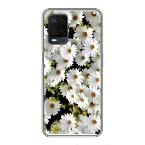 Чехол с ромашками на OPPO A54 (Рамка в ромашках)
