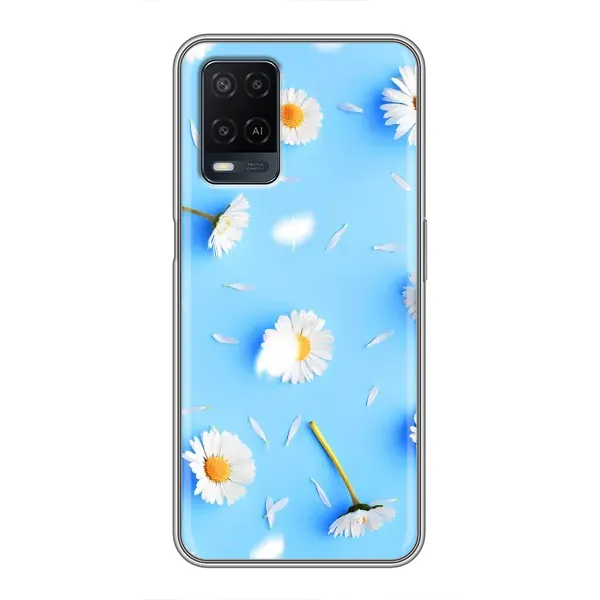 Чехол с рисунком «ромашки на голубом» для OPPO A54